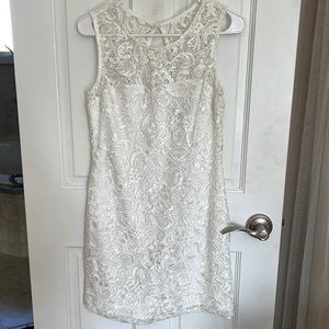 White lace dress